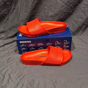 Birkenstock- Barbados EVA, active red, 11 women’s